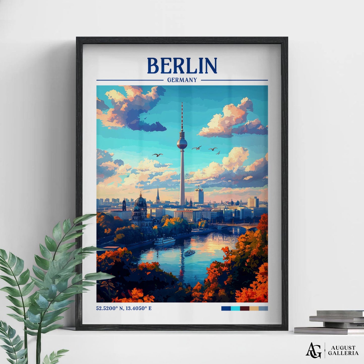 Berlin Germany Retro Travel Print