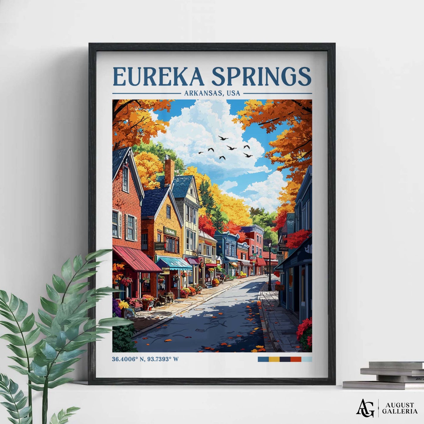 Eureka Springs Arkansas Retro Travel Print