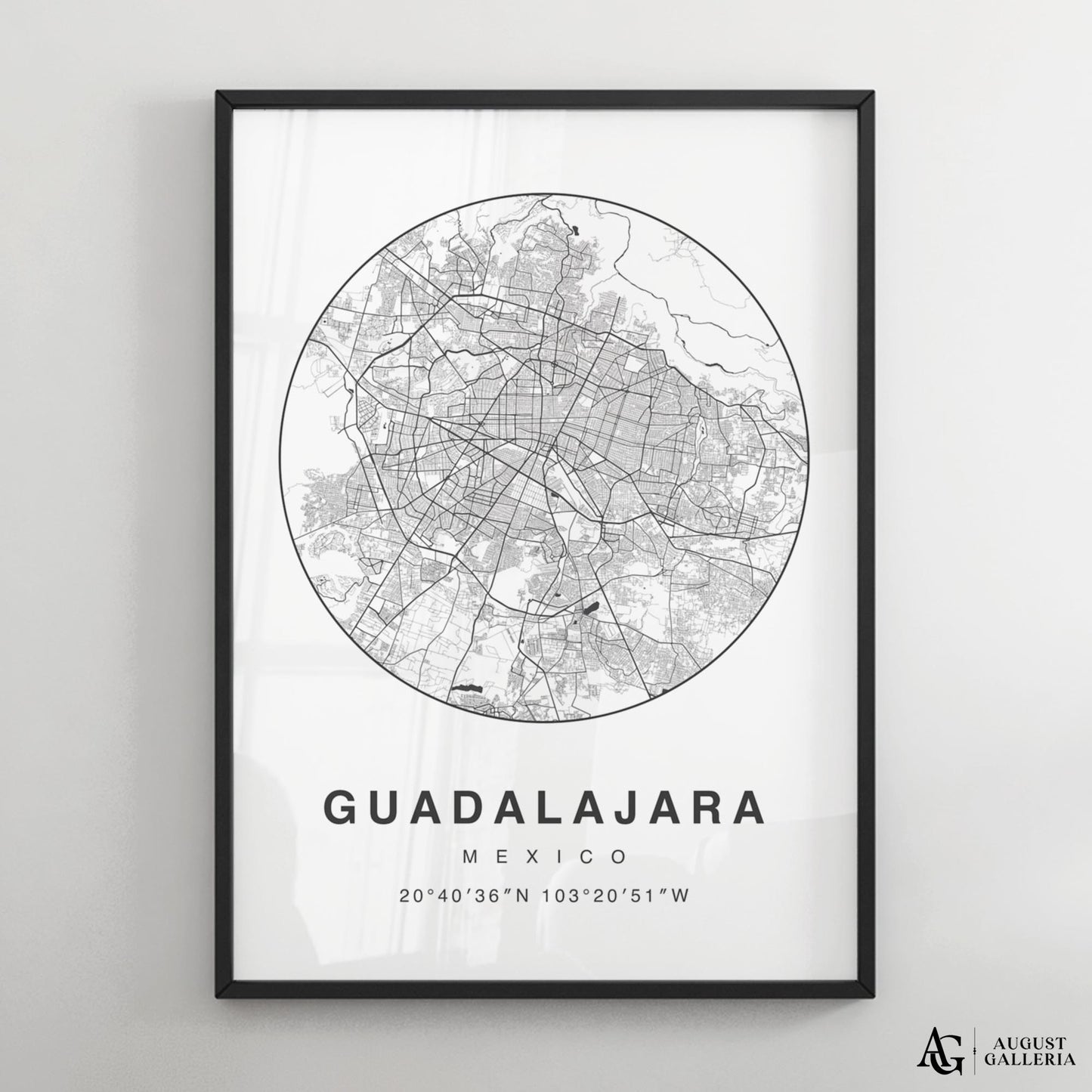 Guadalajara Minimalist Map