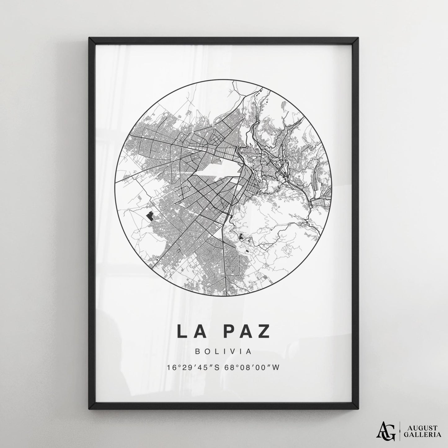 La Paz Minimalist Map