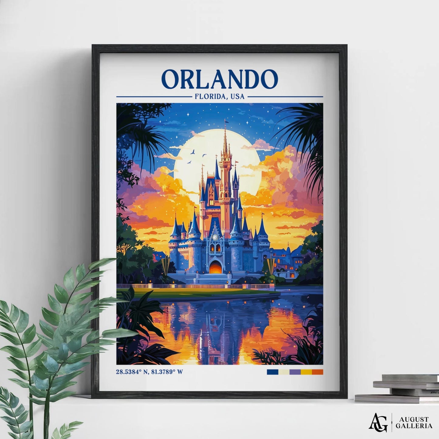 Orlando Florida Retro Travel Print