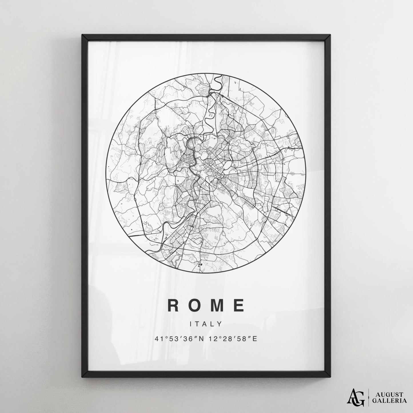 Rome Minimalist Map