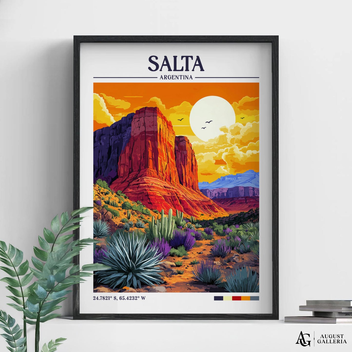 Salta Argentina Retro Travel Print