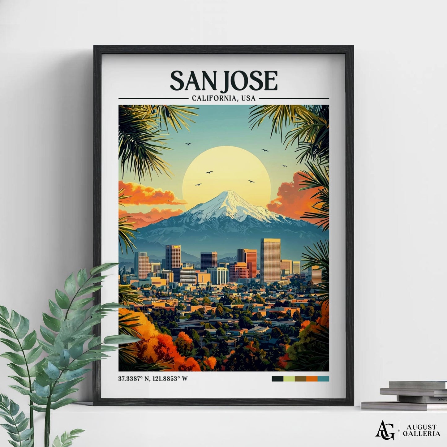 San Jose Retro Travel Print