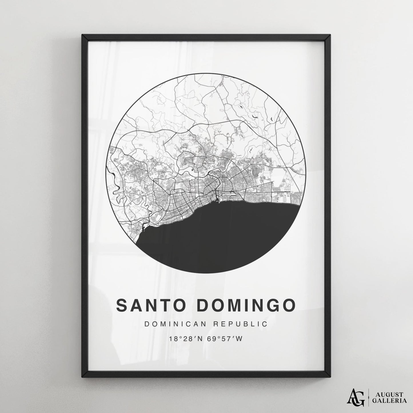 Santo Domingo Minimalist Map