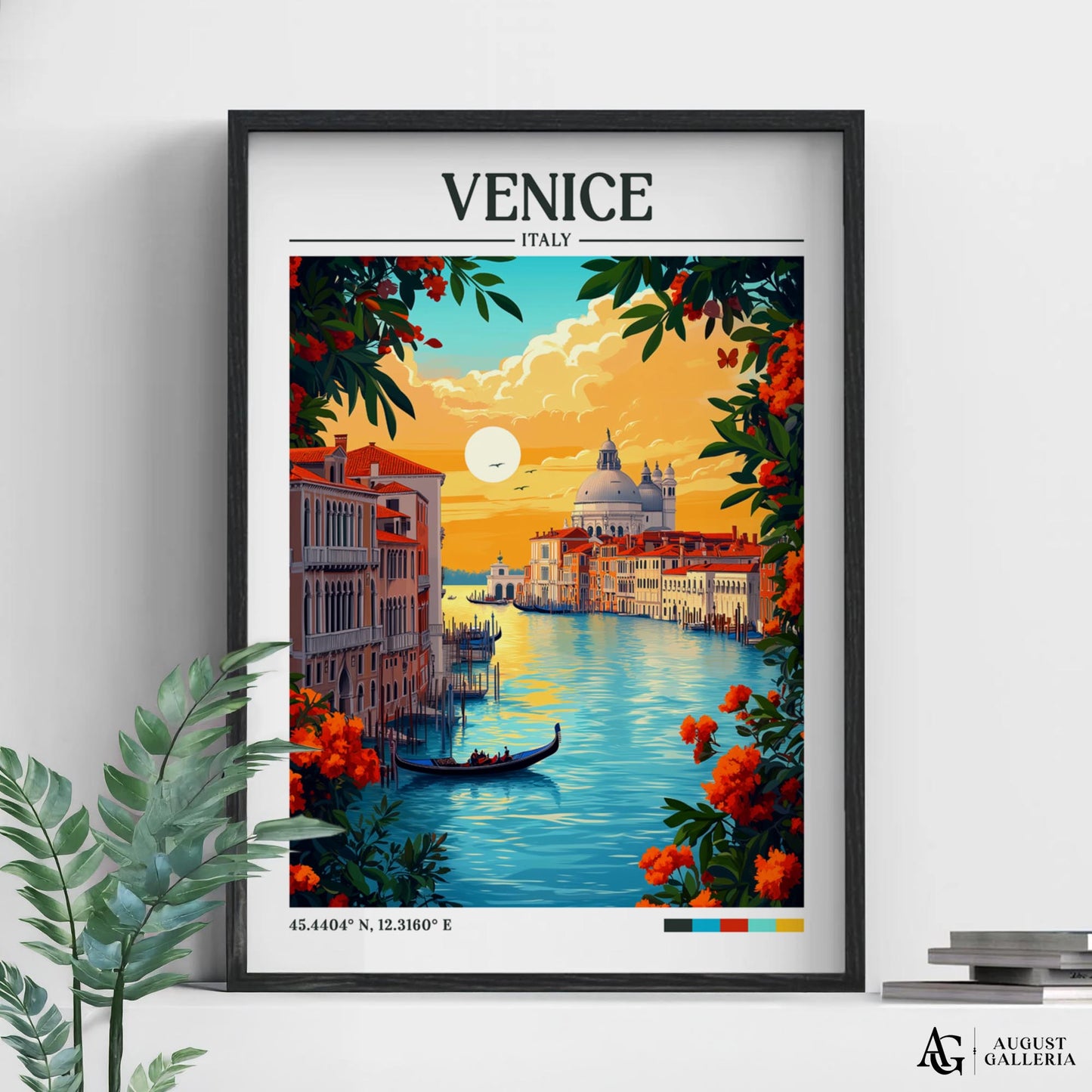 Venice Italy Retro Travel Print