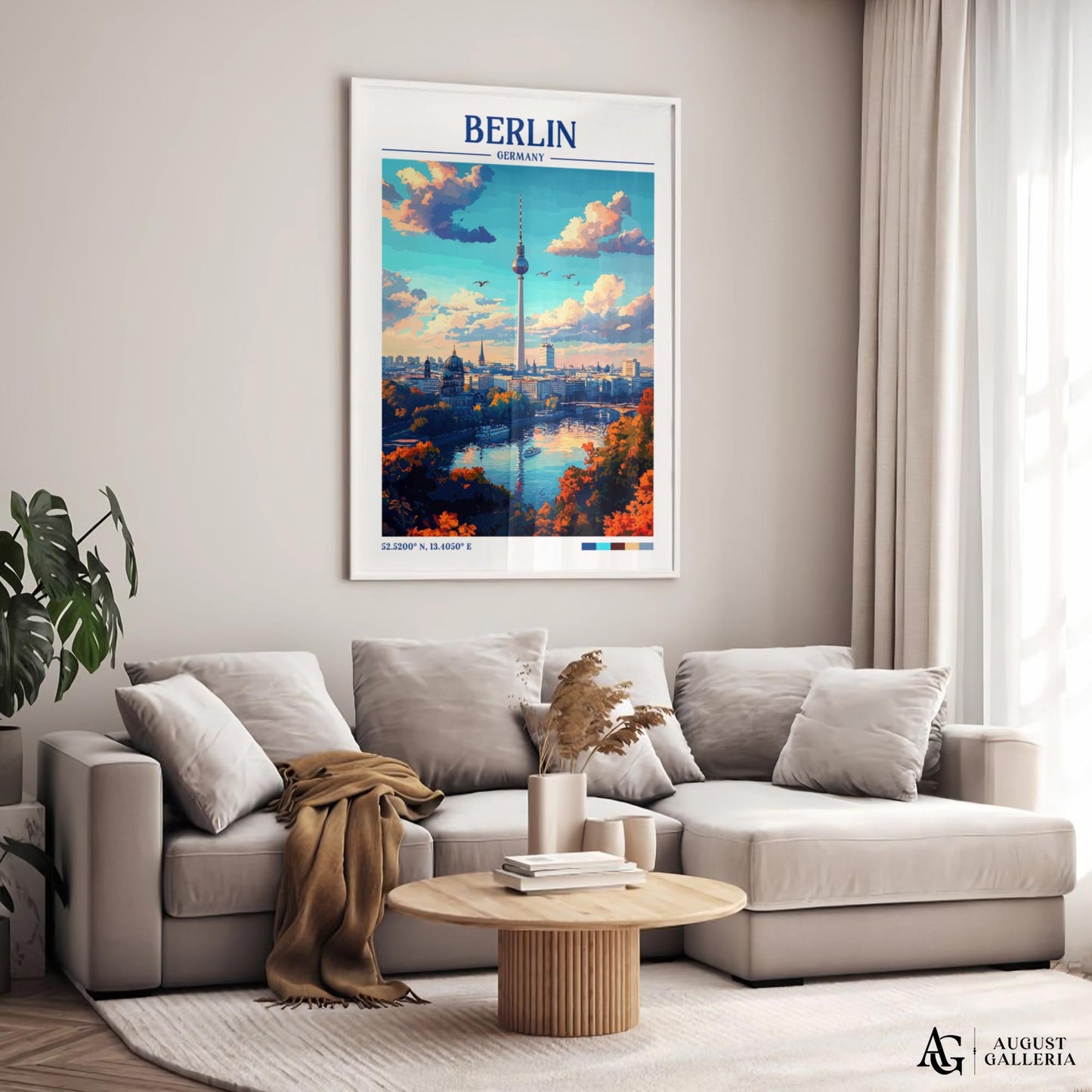 Berlin Germany Retro Travel Print