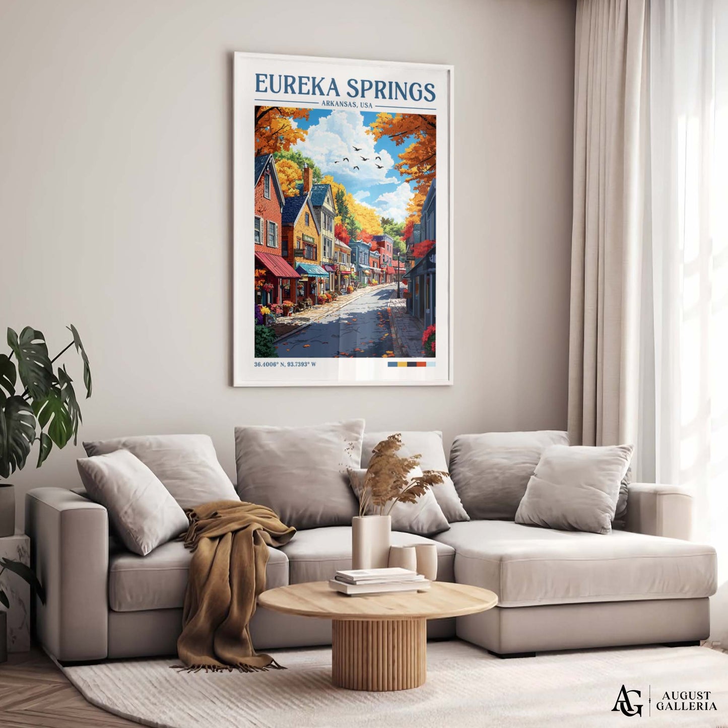Eureka Springs Arkansas Retro Travel Print