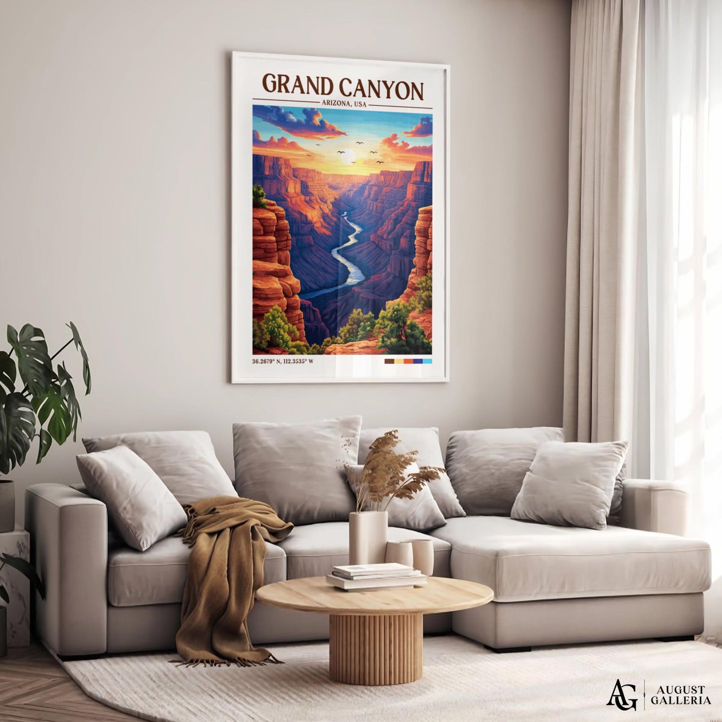 Grand Canyon Retro Travel Print