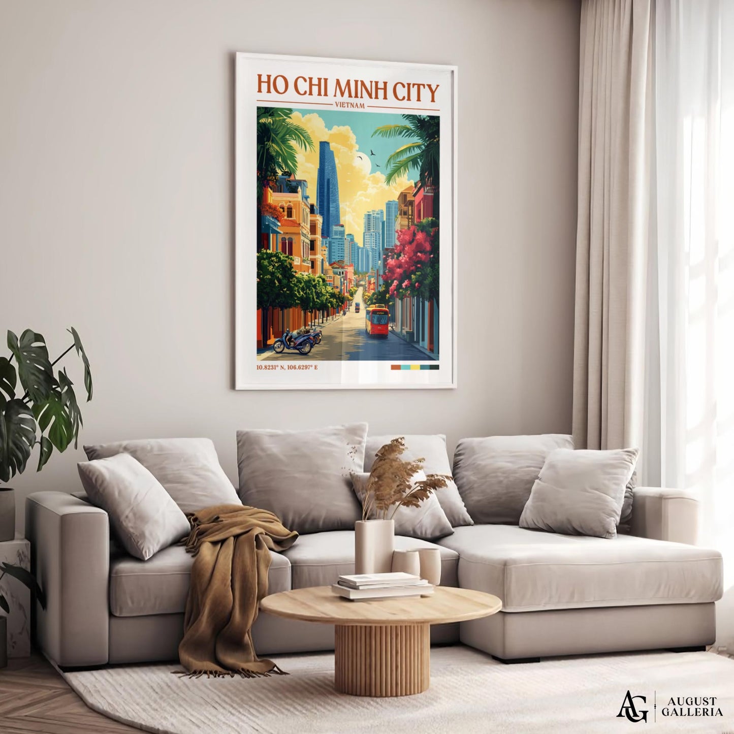 Ho Chi Minh City Retro Travel Print