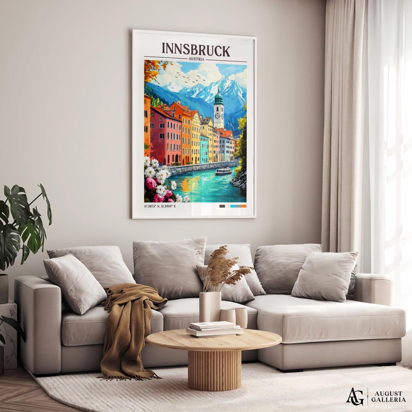 Innsbruck Austria Retro Travel Print