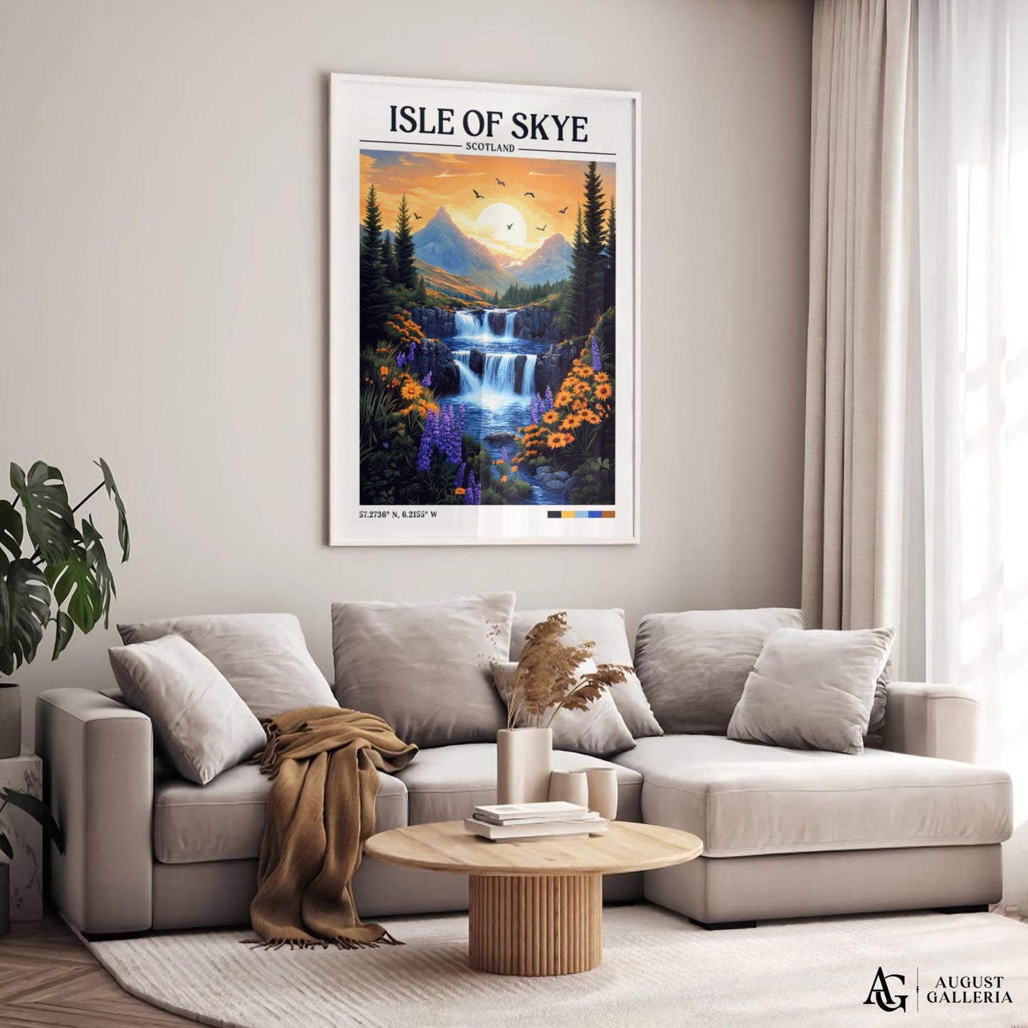Isle of Skye Retro Travel Print