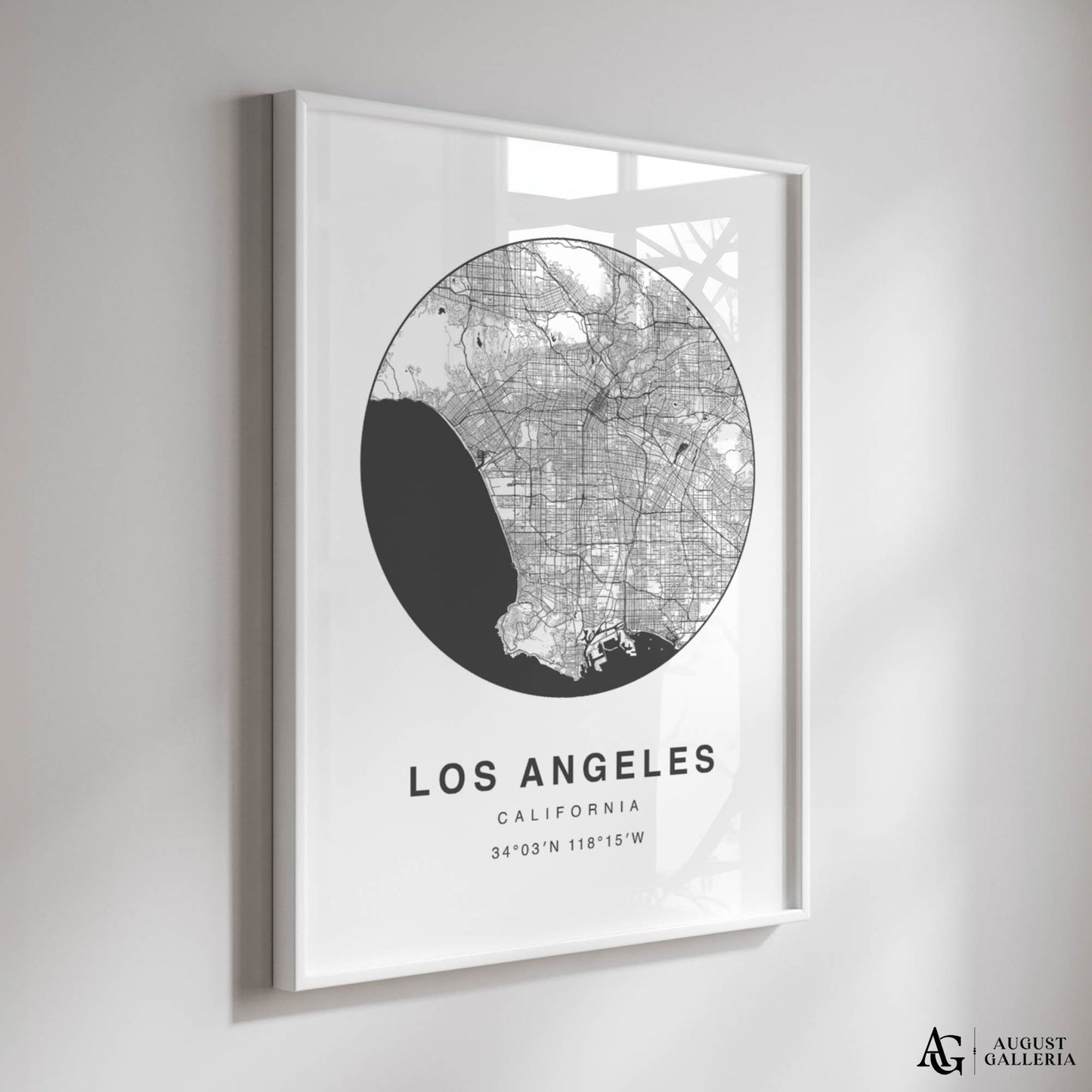 Los Angeles Minimalist Map