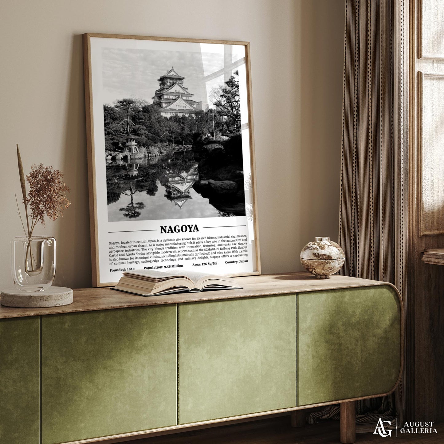 Nagoya Black & White City Print