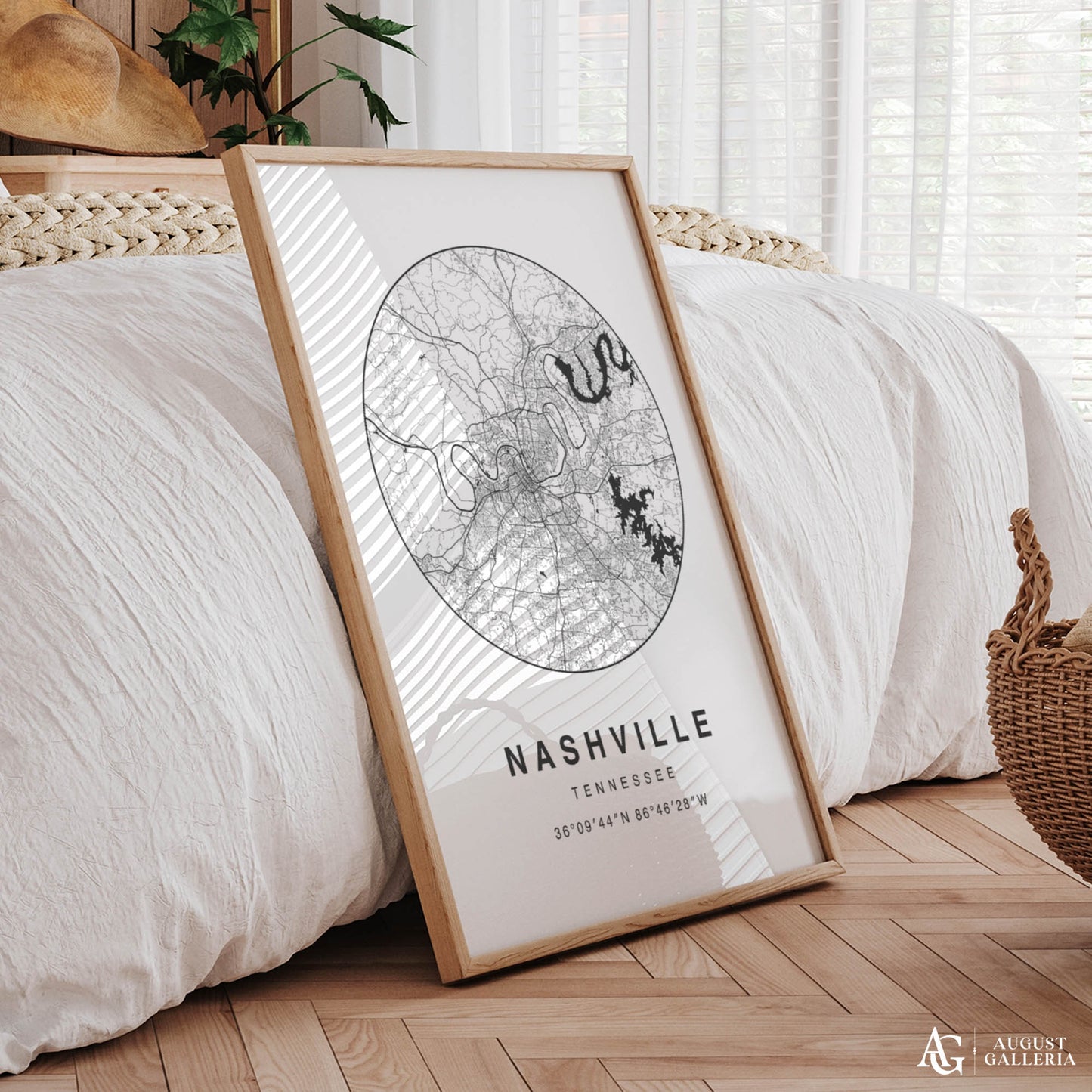 Nashville Minimalist Map