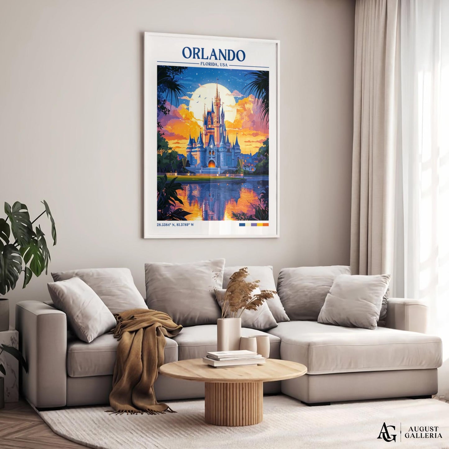 Orlando Florida Retro Travel Print