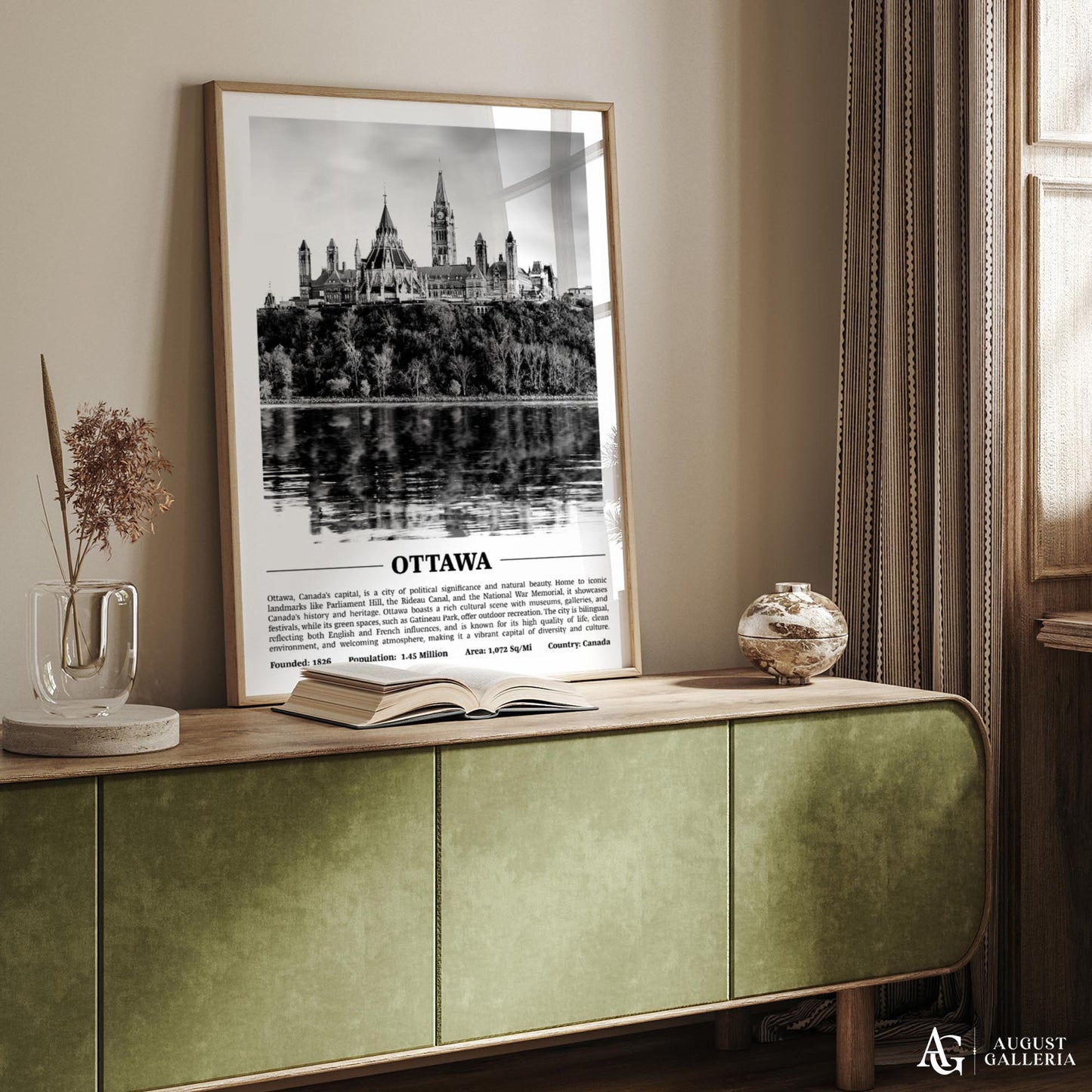 Ottawa Black & White City Print