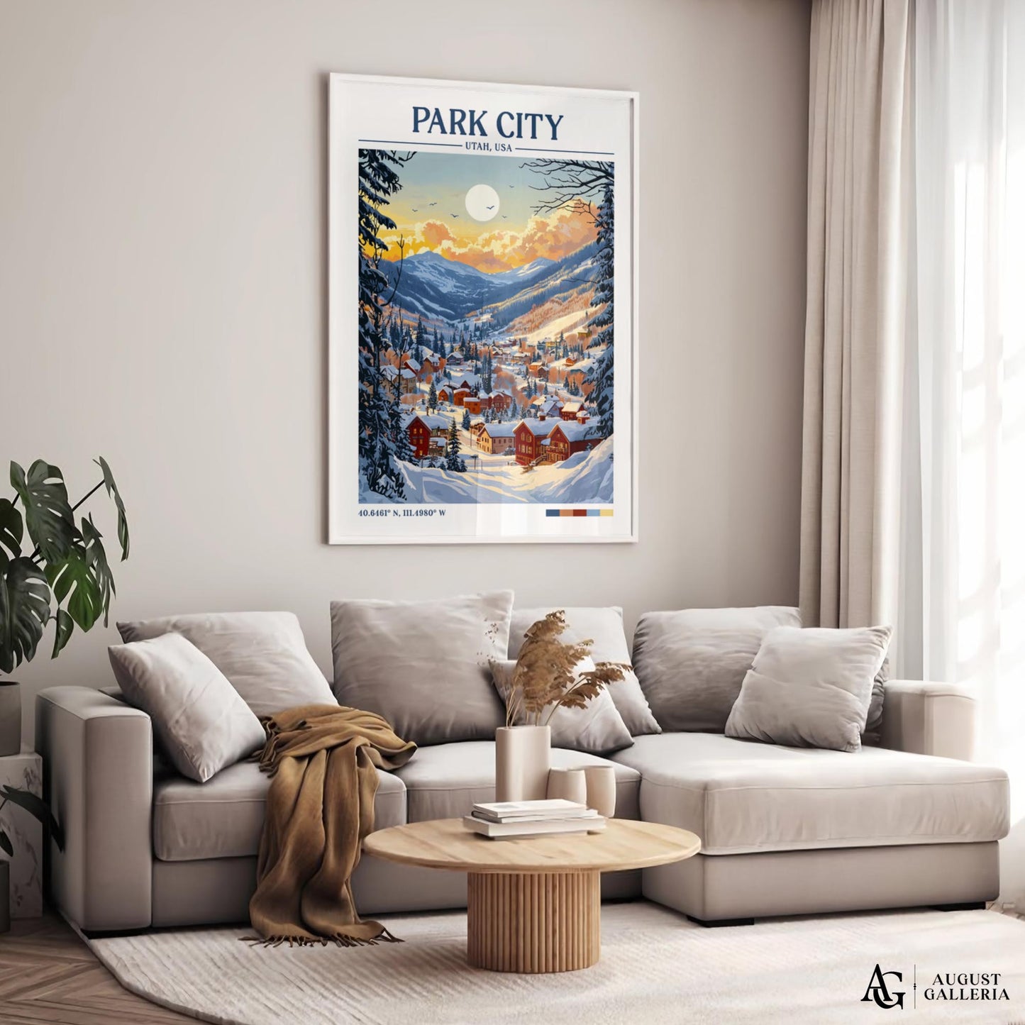Park City Utah Retro Travel Print