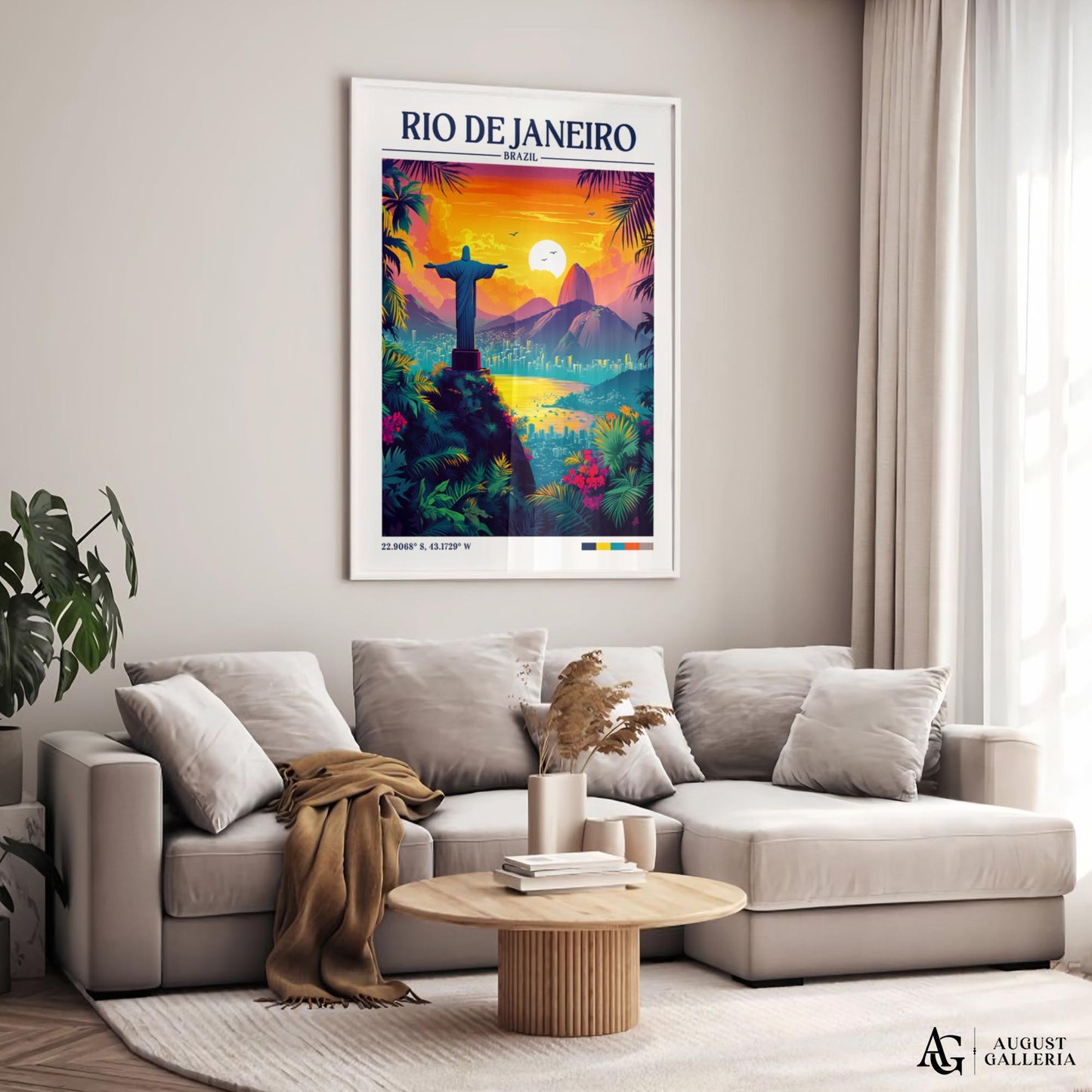 Rio de Janeiro Retro Travel Print