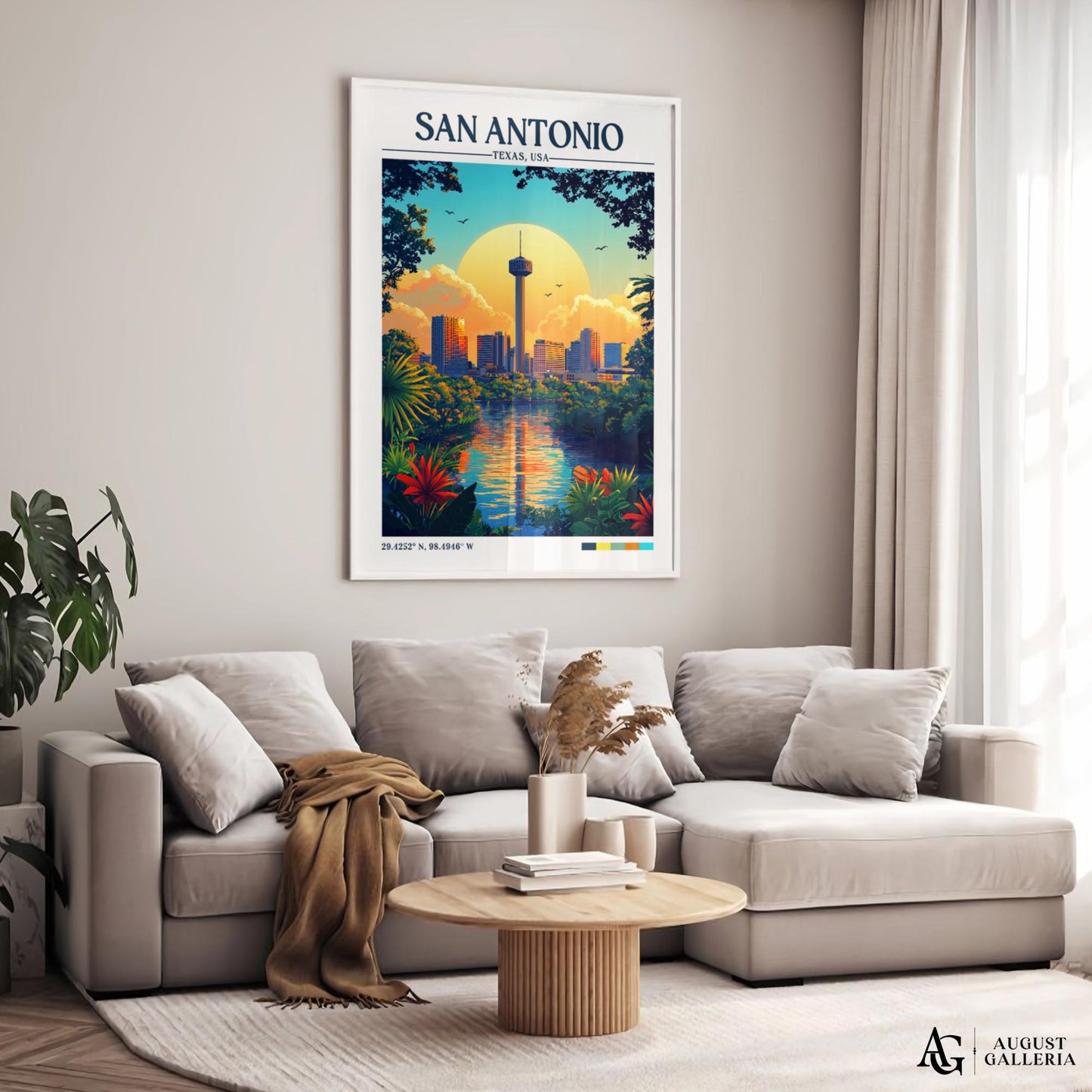 San Antonio Retro Travel Print