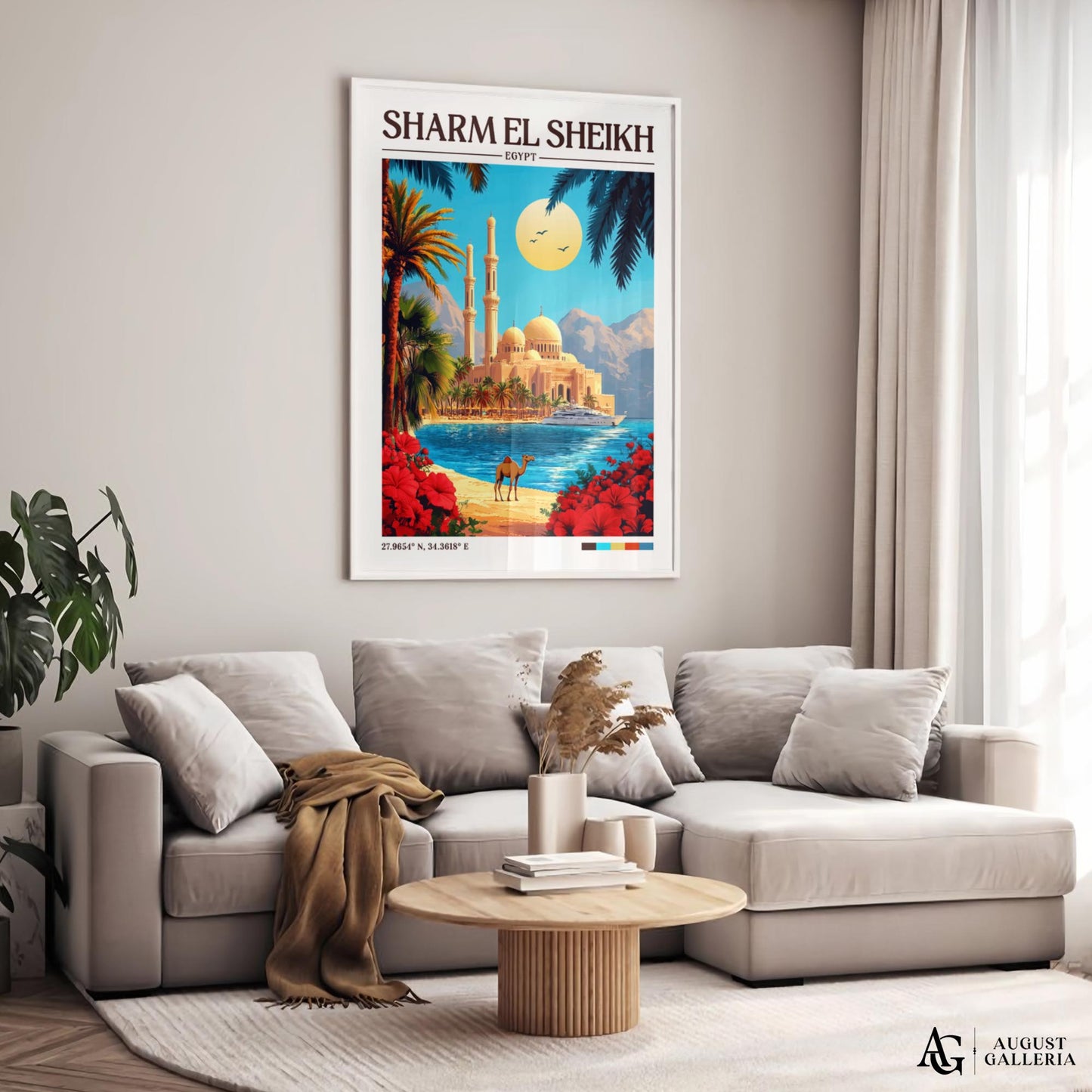 Sharm El Sheikh Retro Travel Print