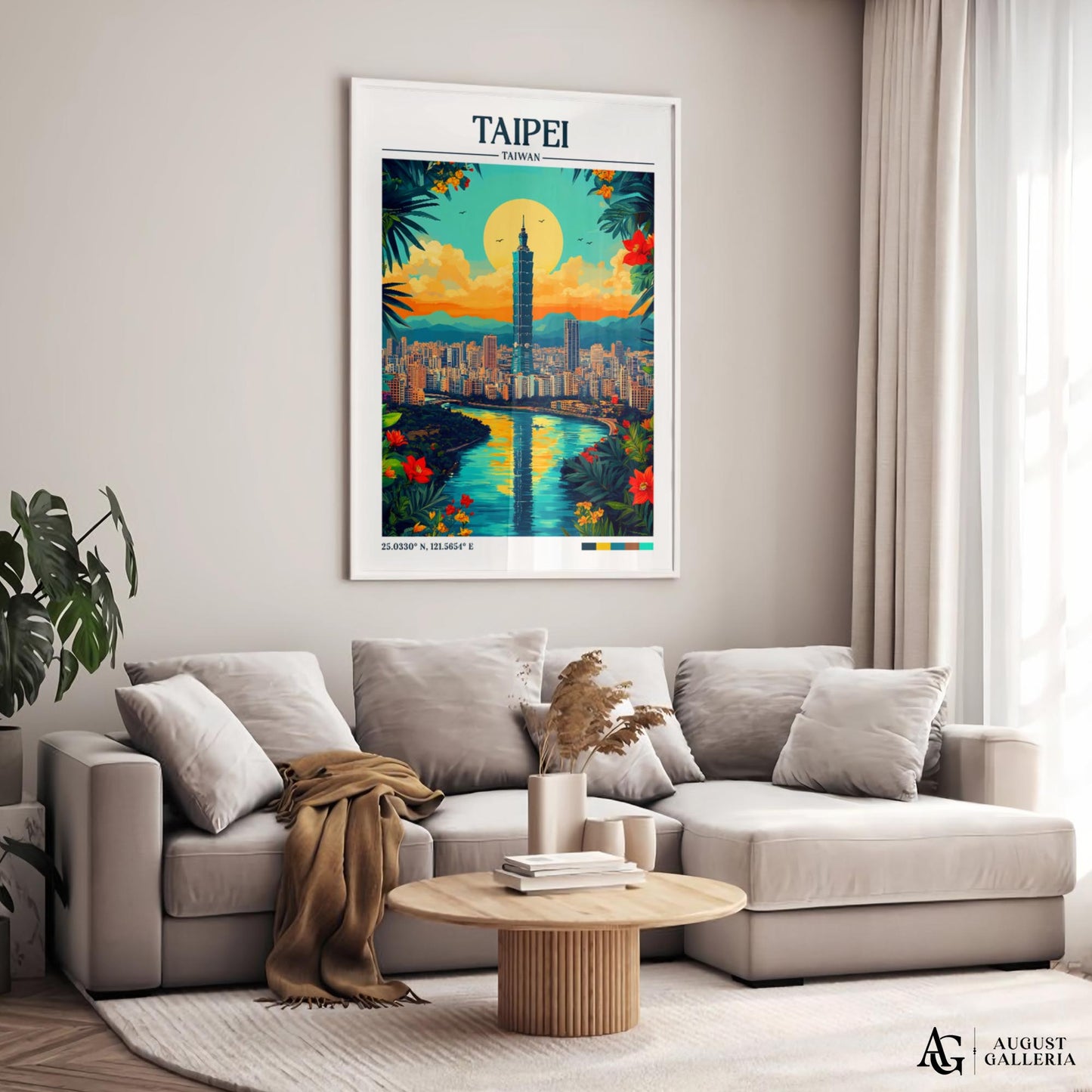 Taipei Retro Travel Print