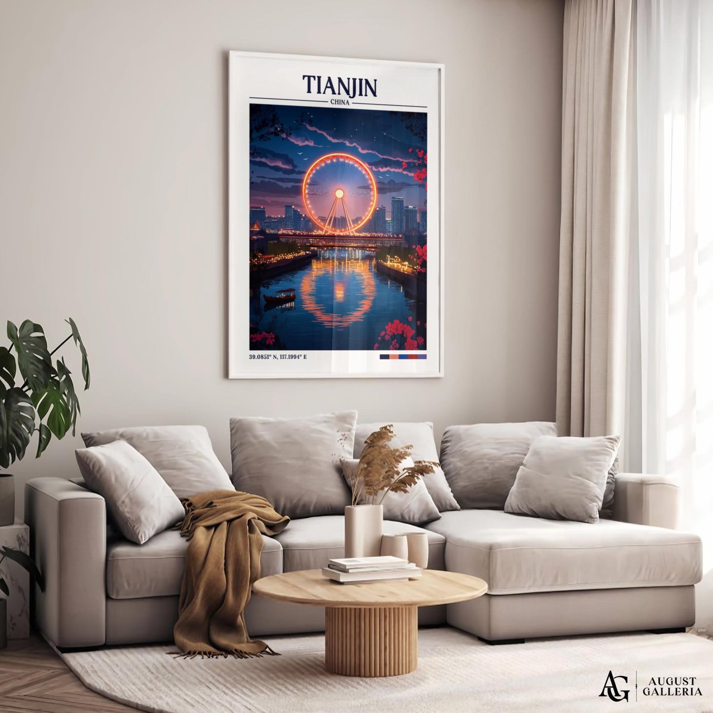 Tianjin China Travel Print