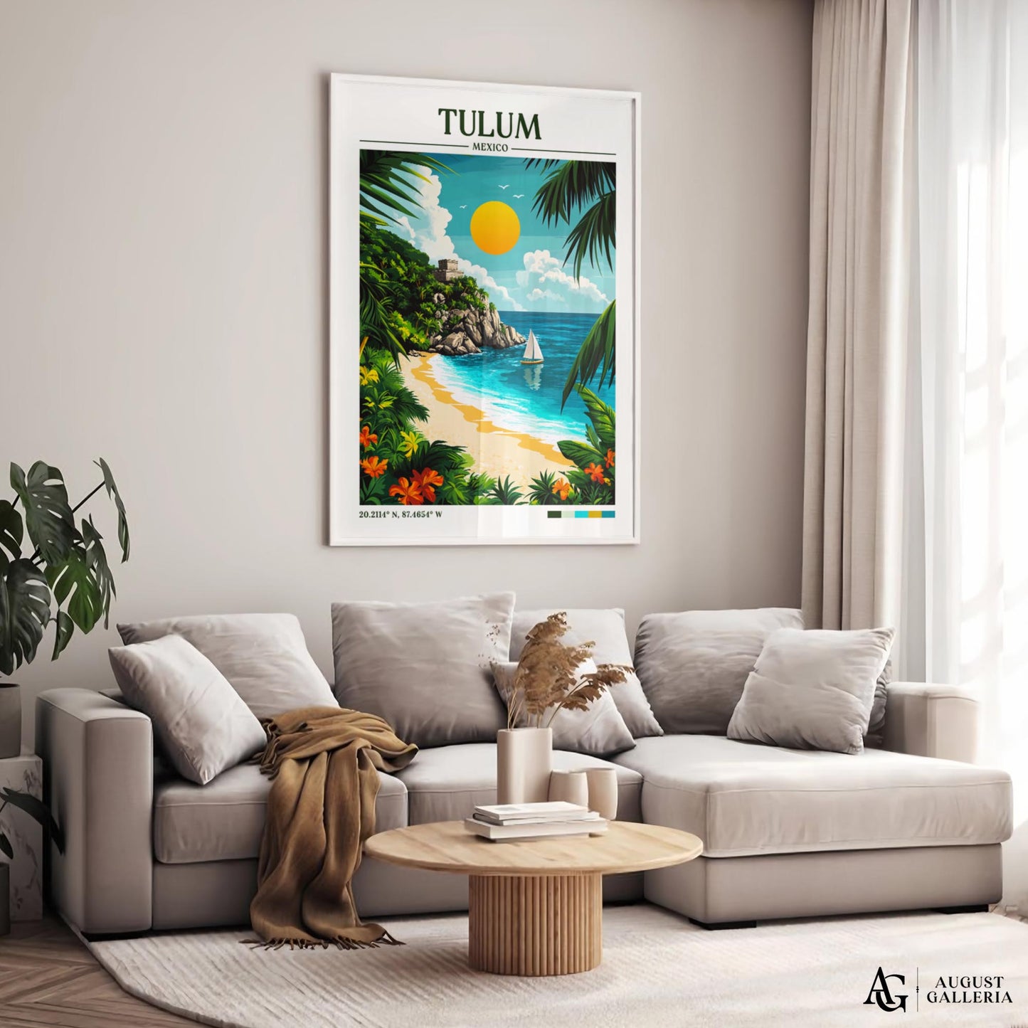 Tulum Mexico Travel Print