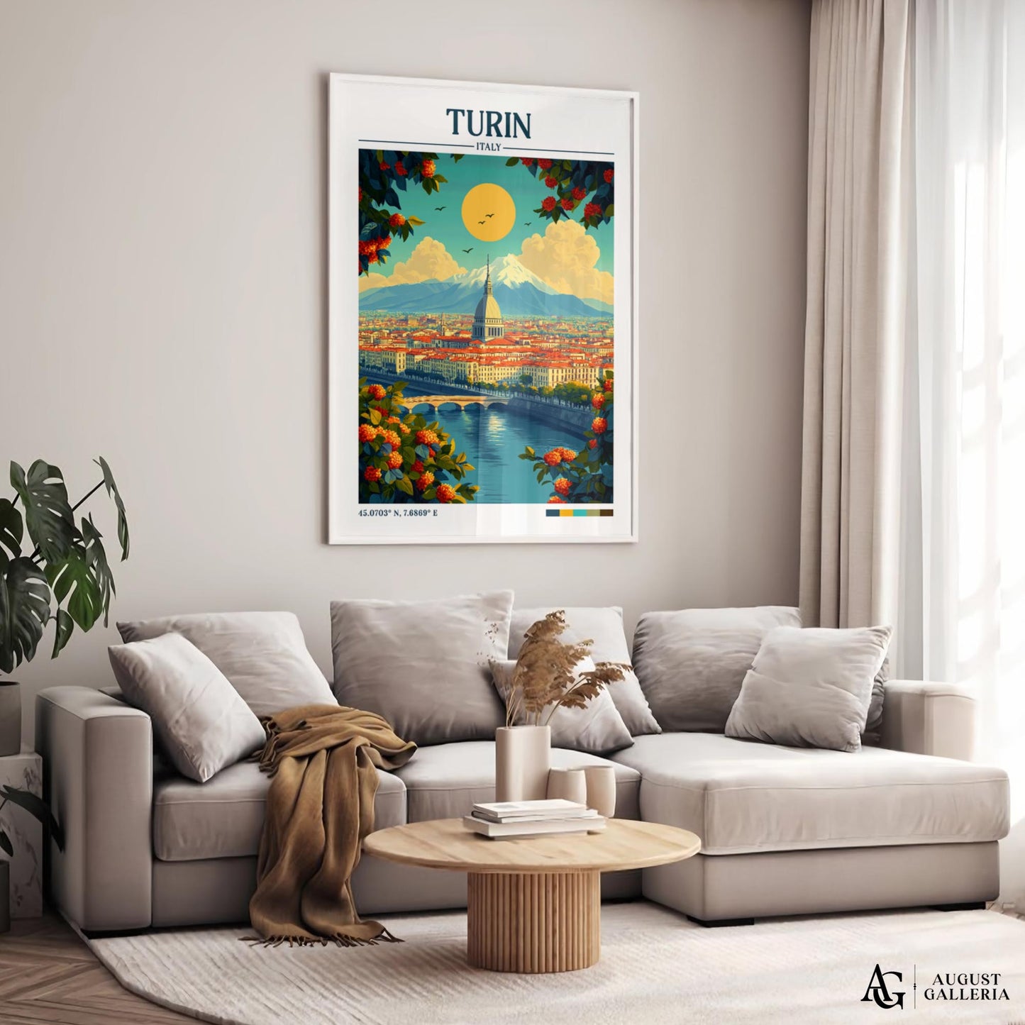 Turin Retro Travel Print