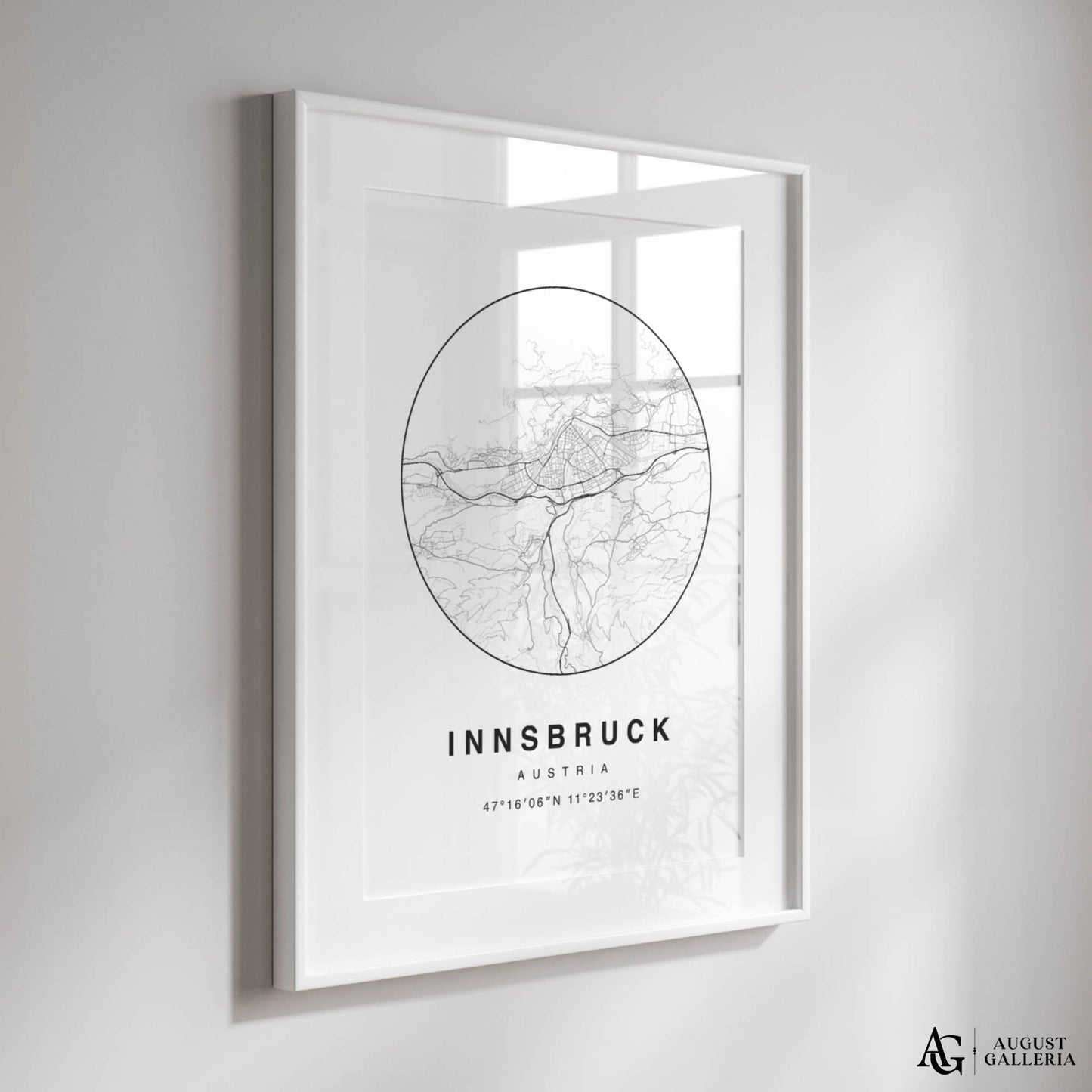 Innsbruck Minimalist Map
