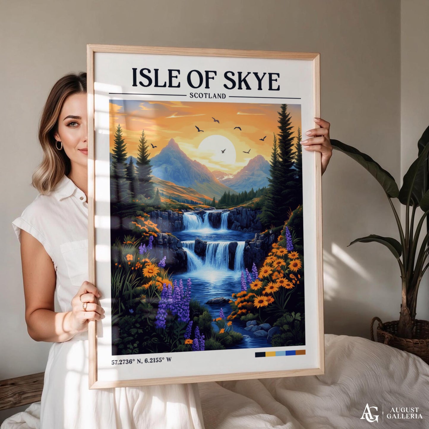 Isle of Skye Retro Travel Print