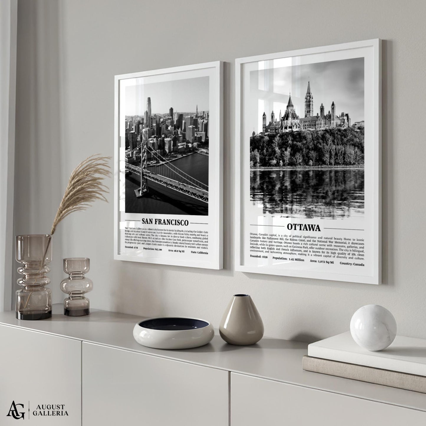 Ottawa Black & White City Print