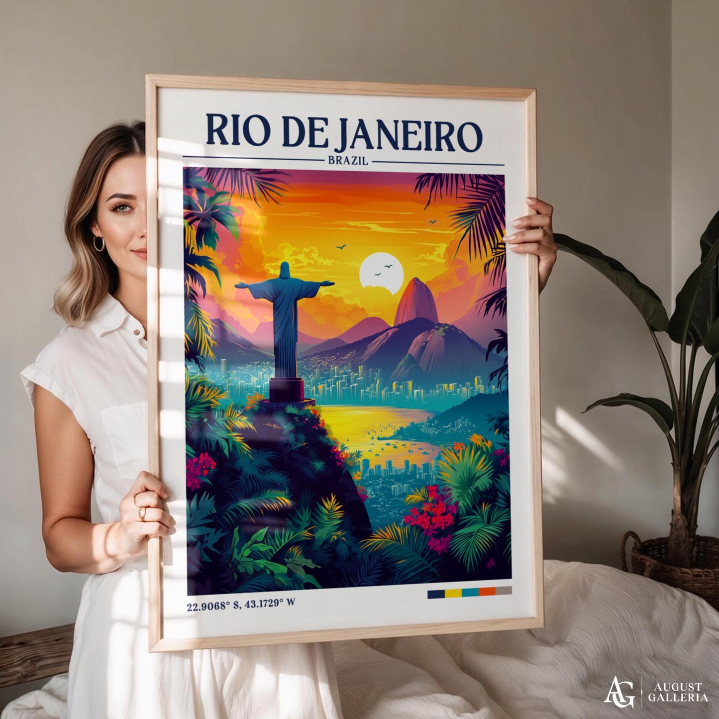 Rio de Janeiro Retro Travel Print