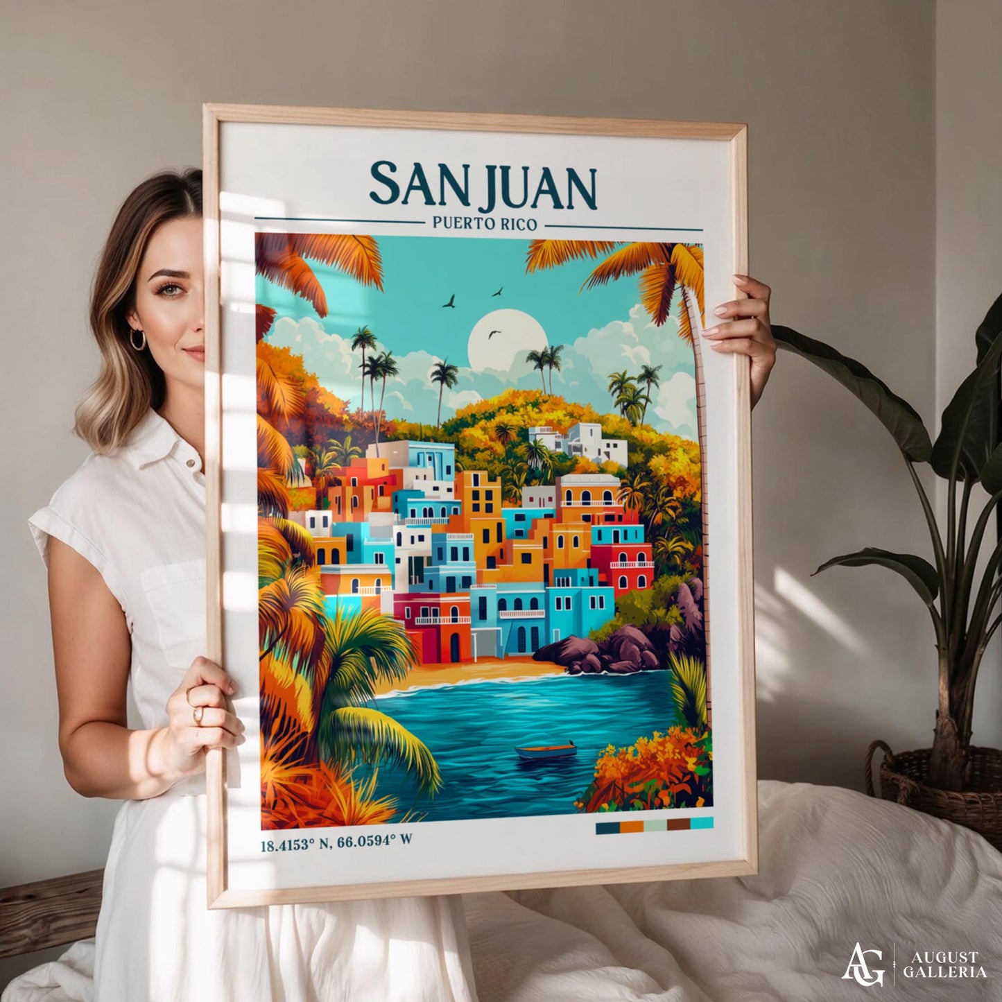 San Juan Retro Travel Print