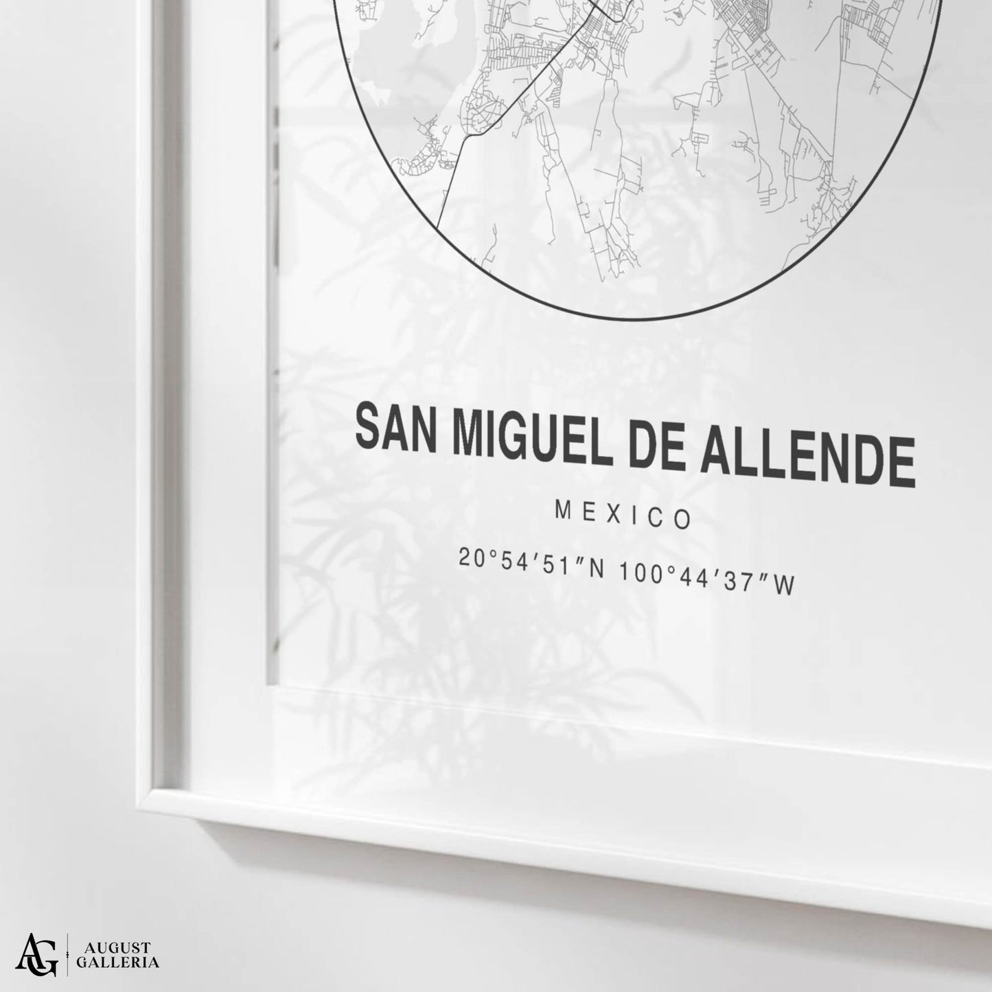 San Miguel de Allende Minimalist Map