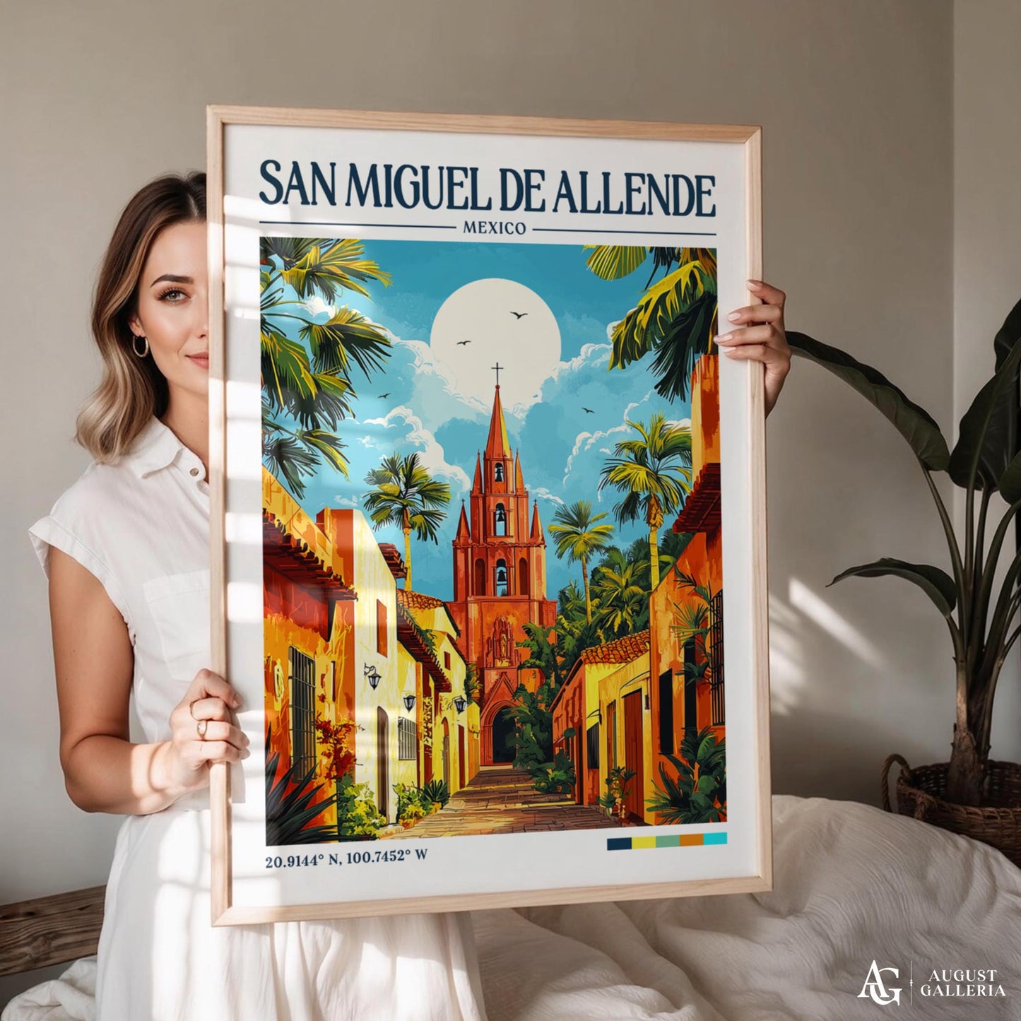 San Miguel de Allende Retro Travel Print