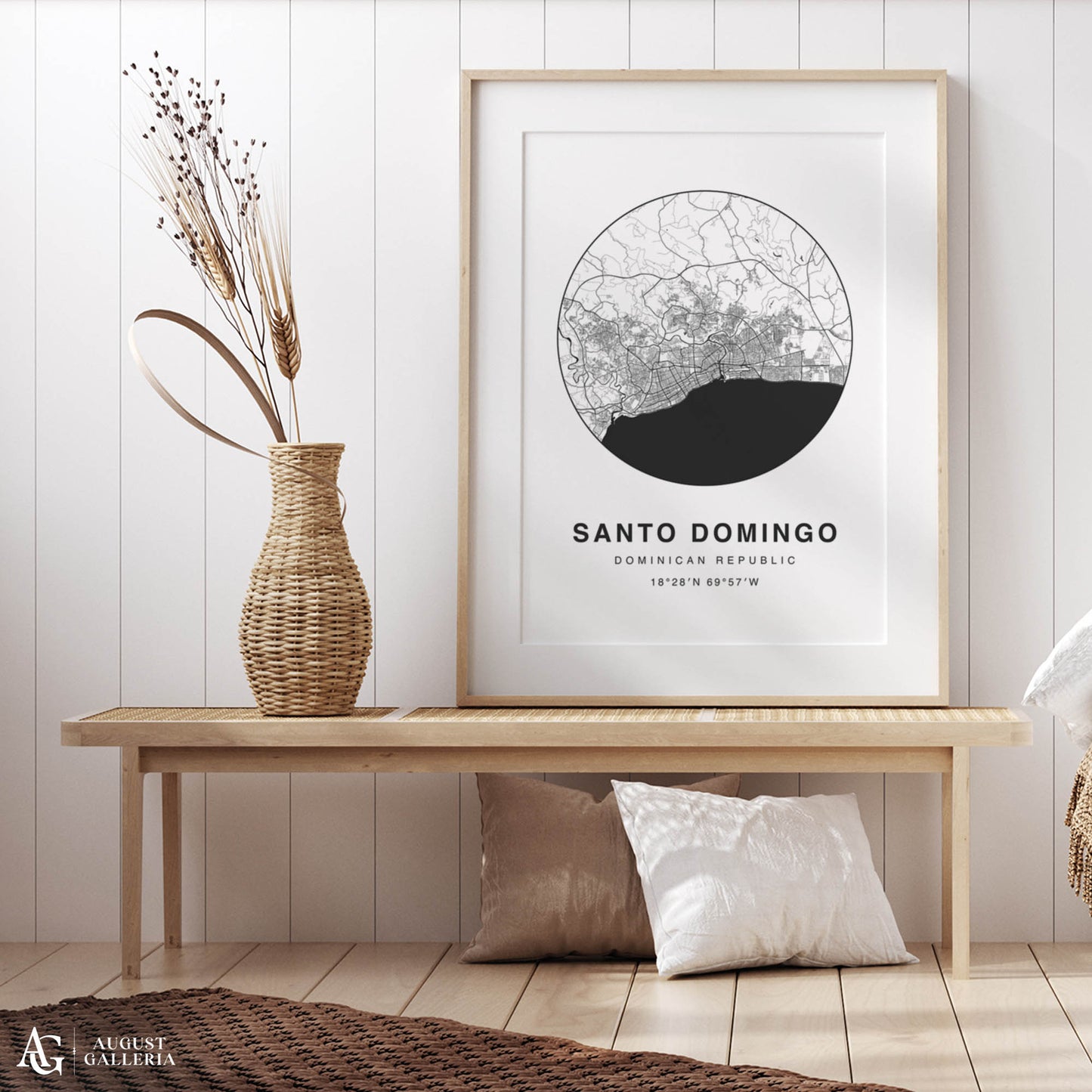 Santo Domingo Minimalist Map