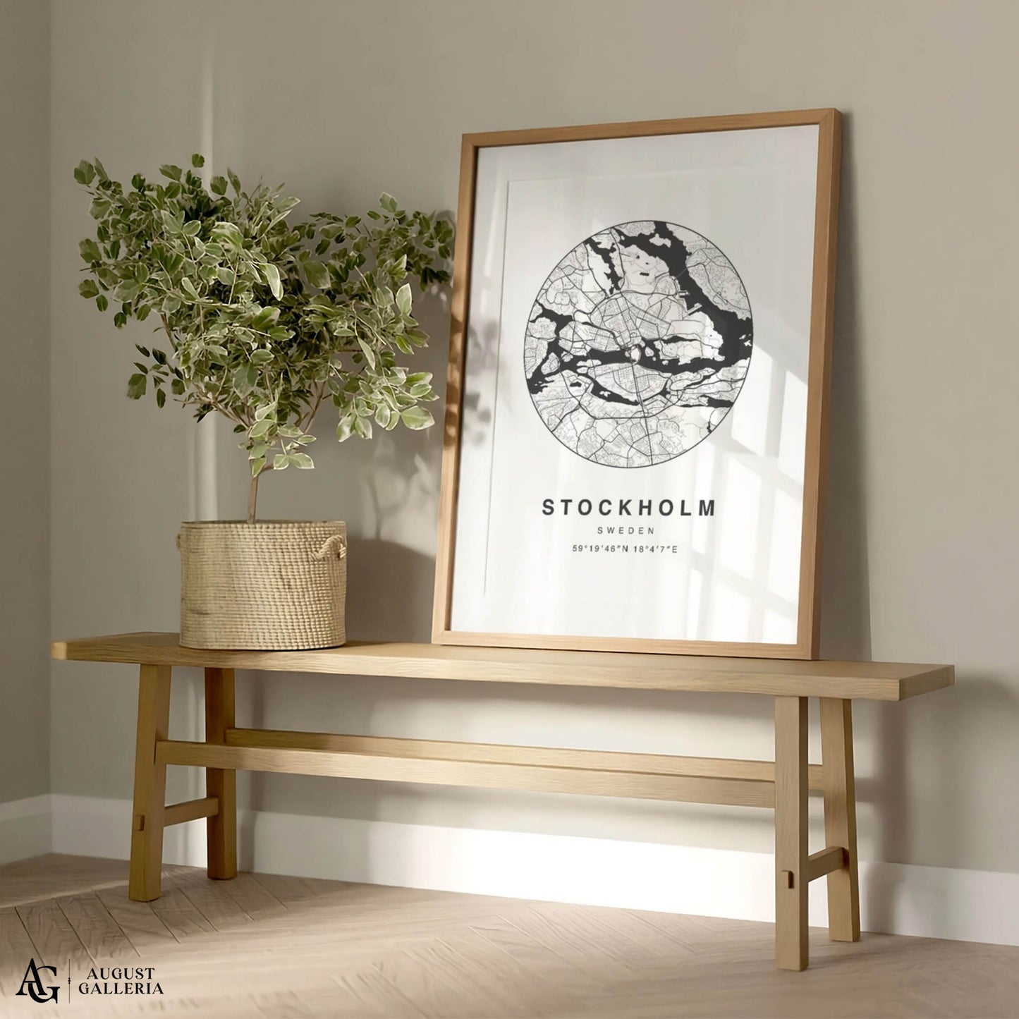 Stockholm Minimalist Map