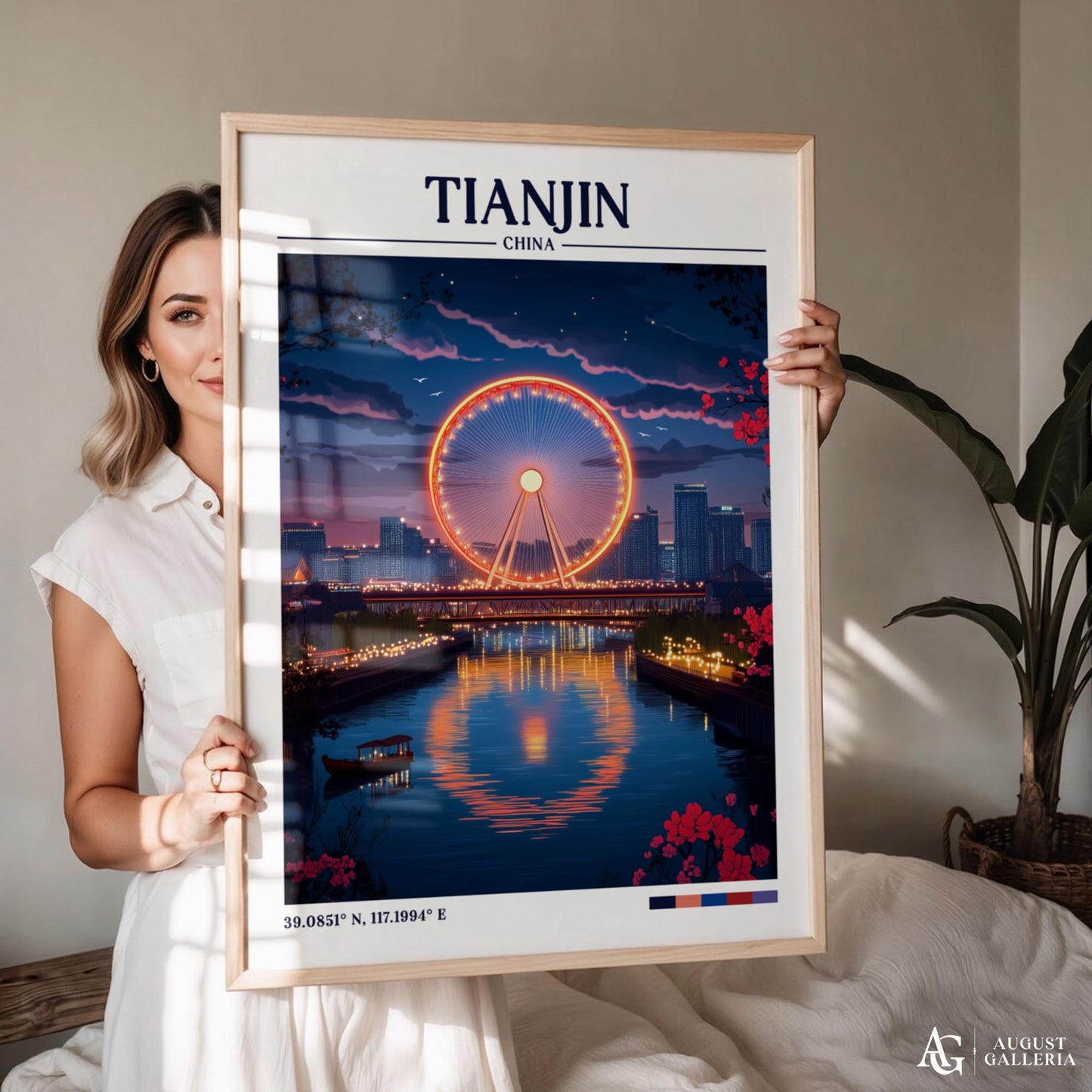 Tianjin China Travel Print