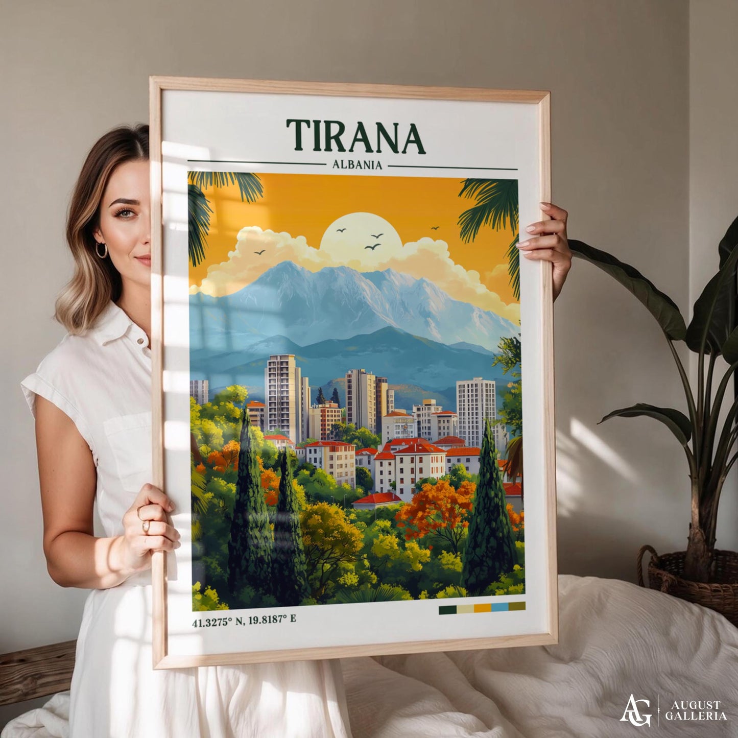 Tirana Albania Travel Print
