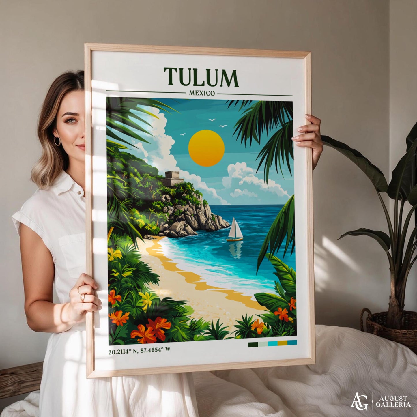 Tulum Mexico Travel Print