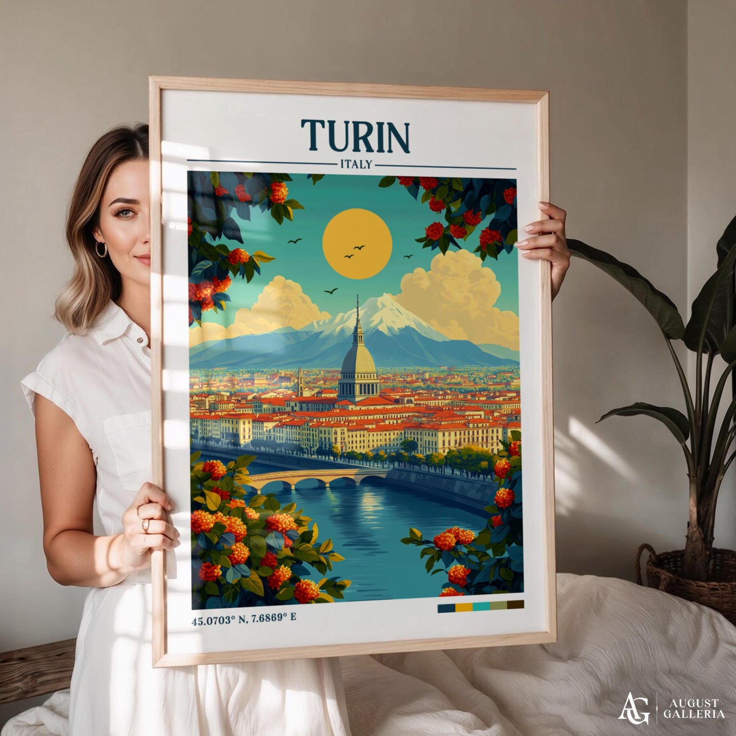 Turin Retro Travel Print