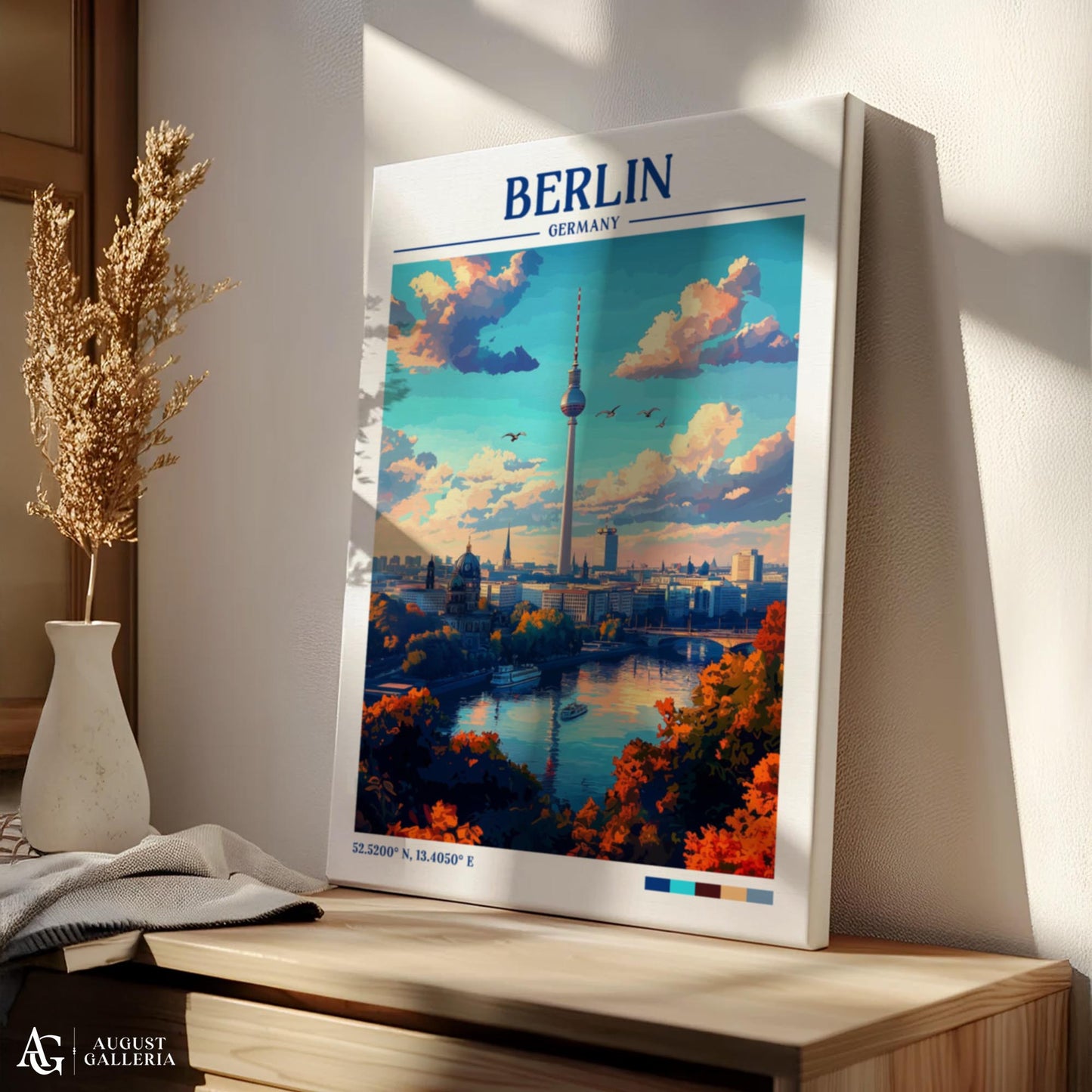 Berlin Germany Retro Travel Print