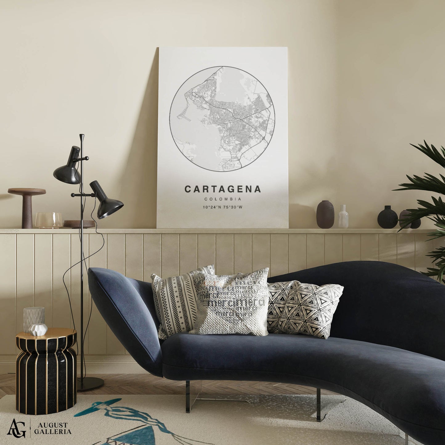 Cartagena Minimalist Map