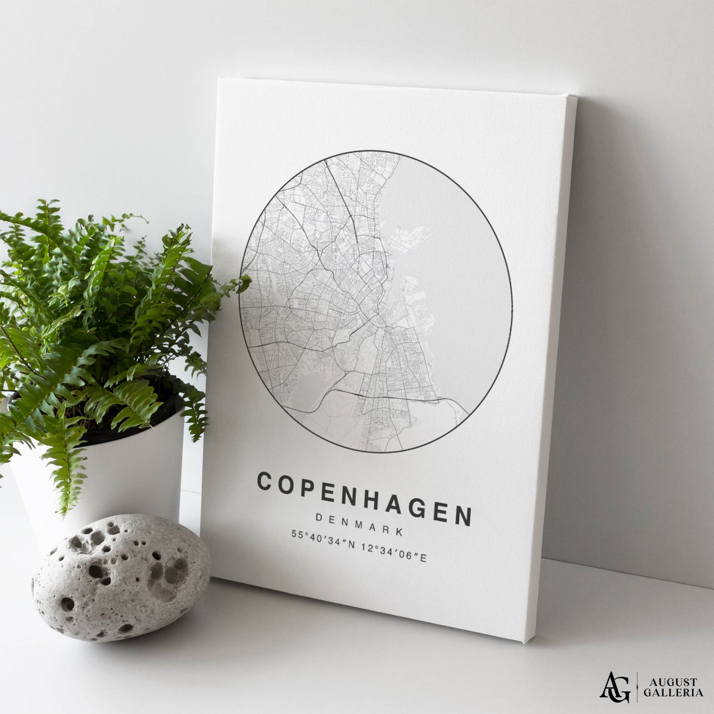 Copenhagen Minimalist Map