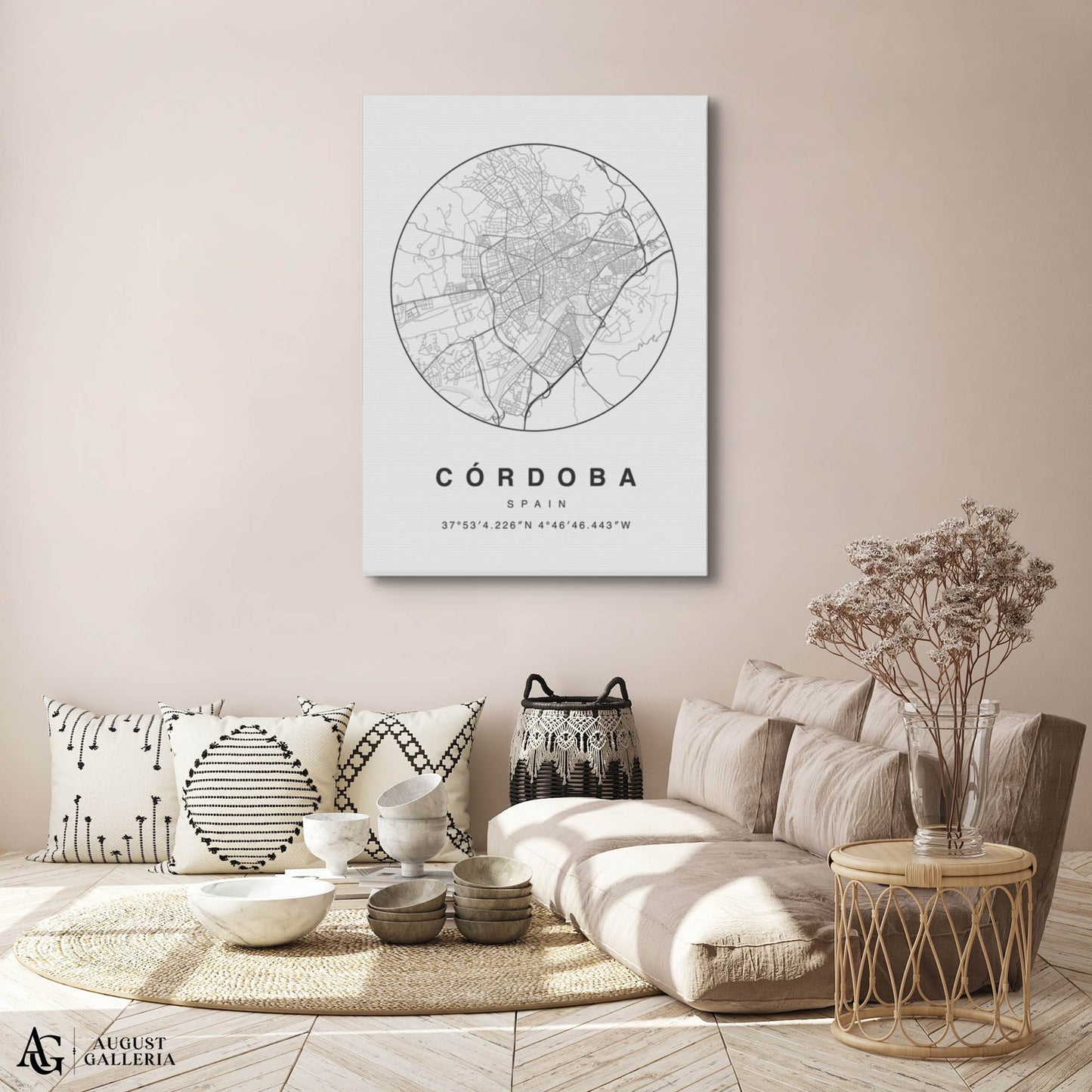 Córdoba Minimalist Map