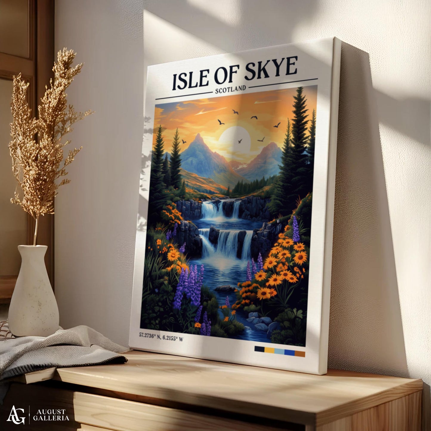 Isle of Skye Retro Travel Print