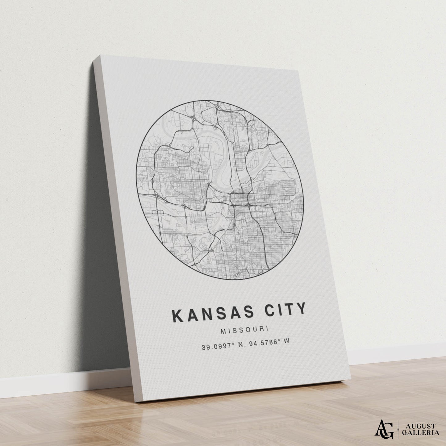 Kansas City Minimalist Map