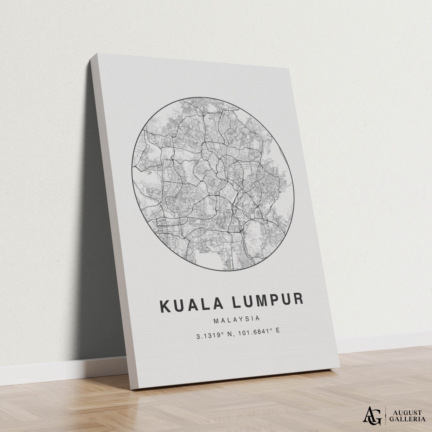 Kuala Lumpur Minimalist Map