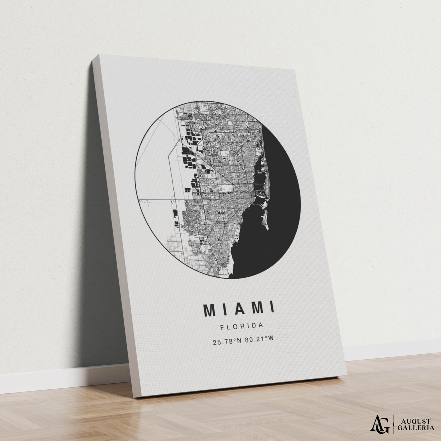 Miami Minimalist Map